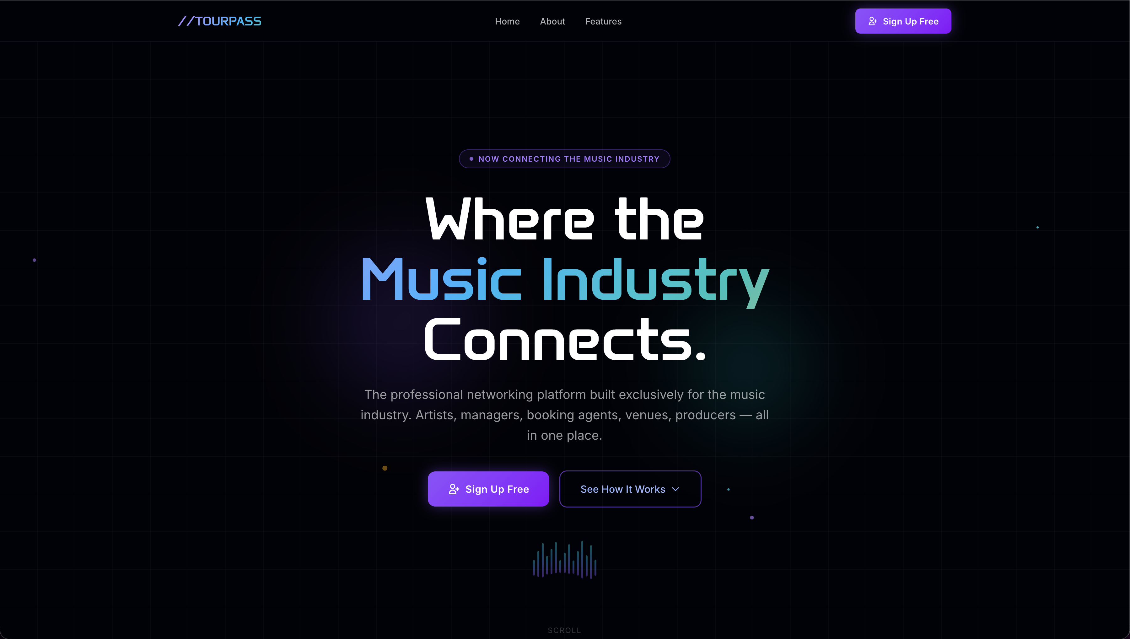 Tourpass App landing